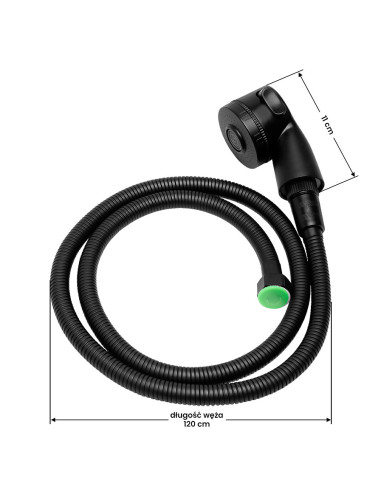 Słuchhawka do myjni frizjerskiej czarna S05 