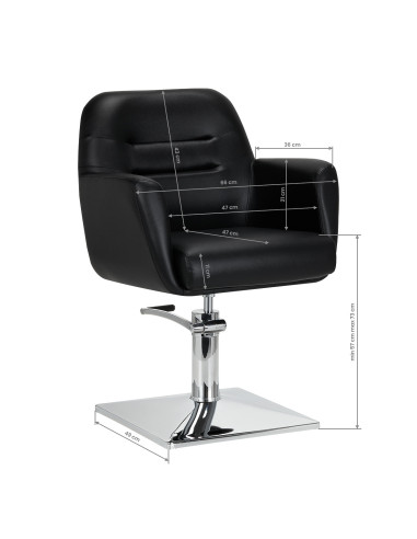 Gabbiano Monaco Black Hairdressing Chair {attributes}