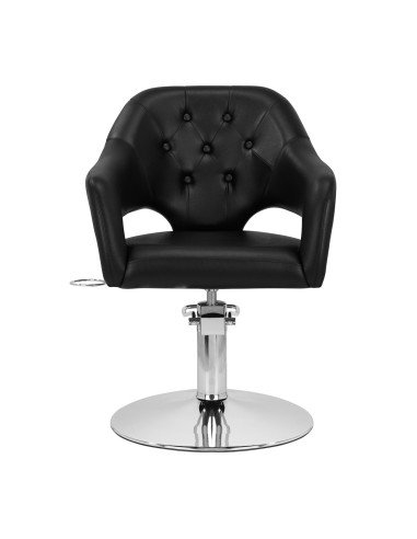  Fauteuil de coiffure Prestigio Noir & Chromé 