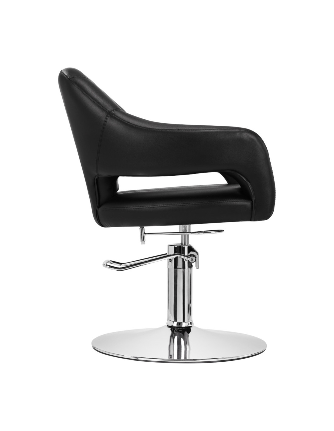 Prestigio Black & Chrome Hairdressing Chair {attributes}