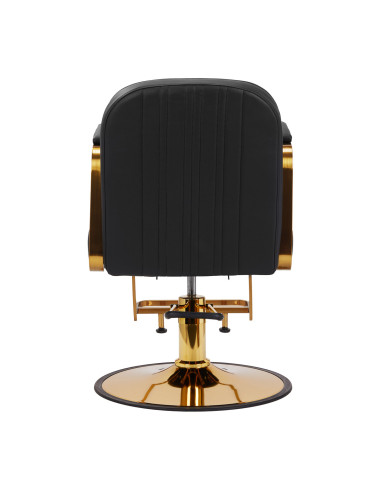 Gabbiano acri gold-black hairdressing chair {attributes}
