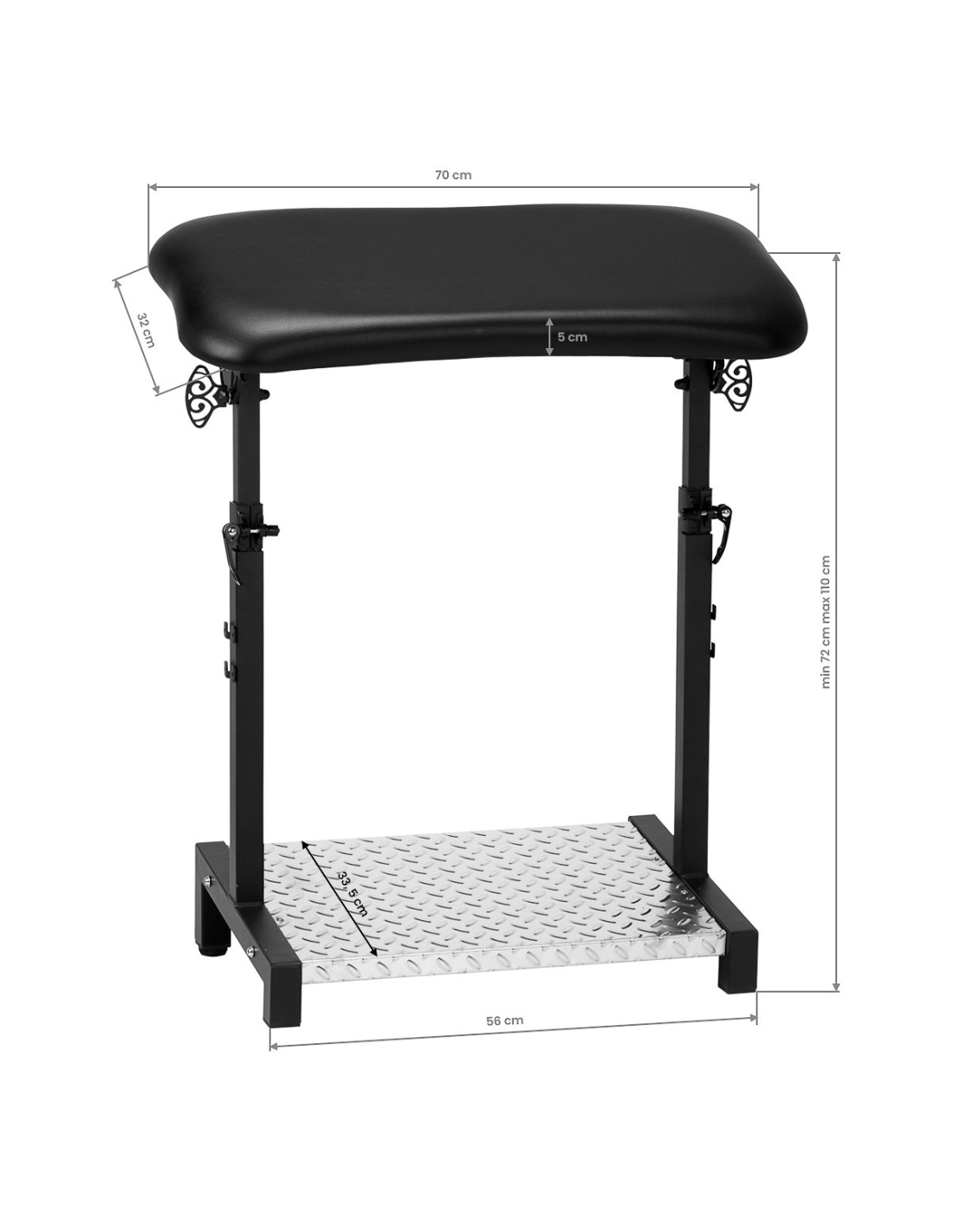 Podłokietnik do tatuażu Pro Ink 720 czarny 