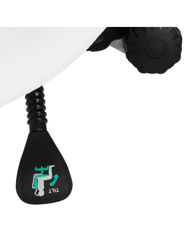 Taboret kosmetyczny 1004 Giovanni złoto biały 