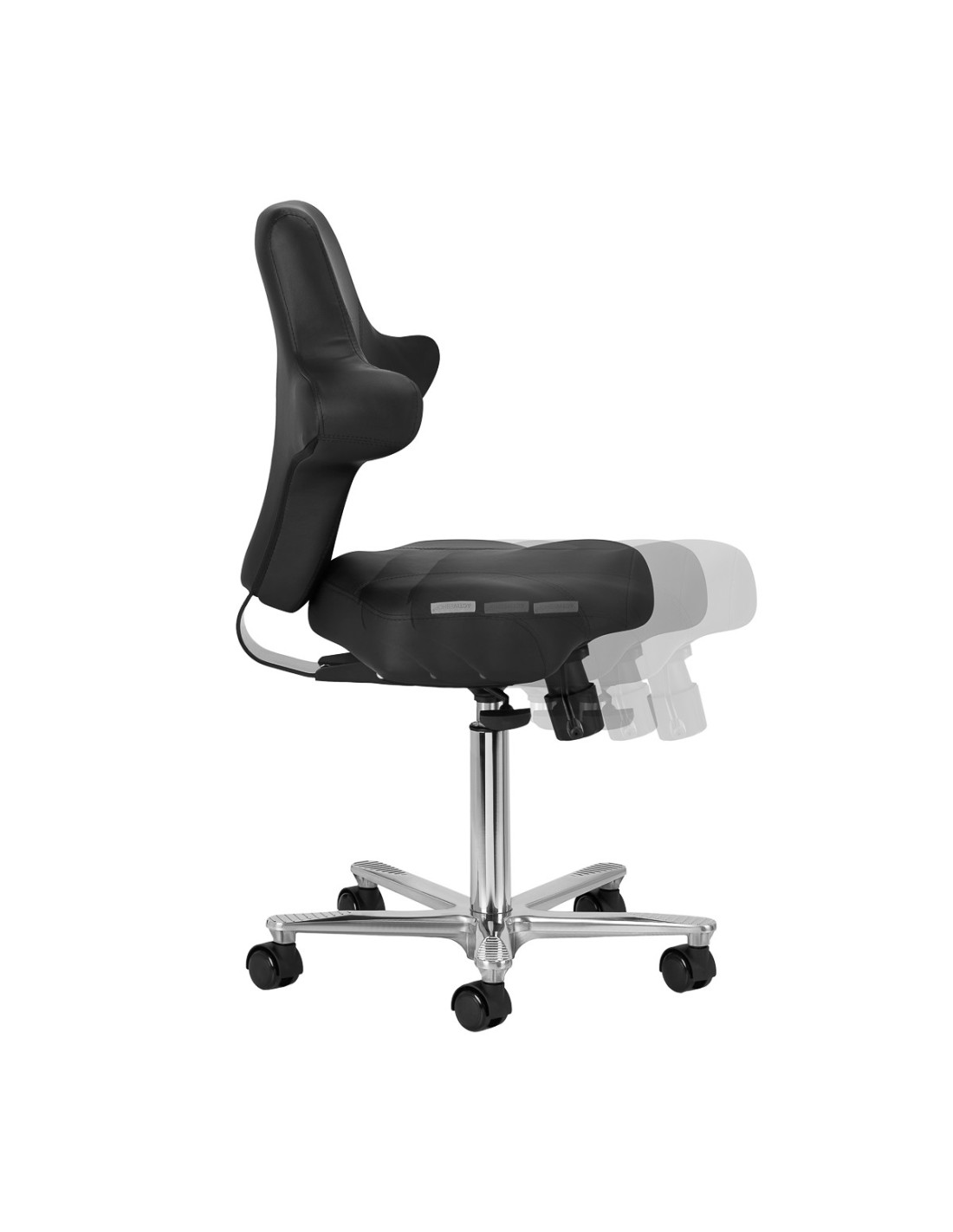 Krzesło kosmetyczne Azzurro Especial 152 czarne 