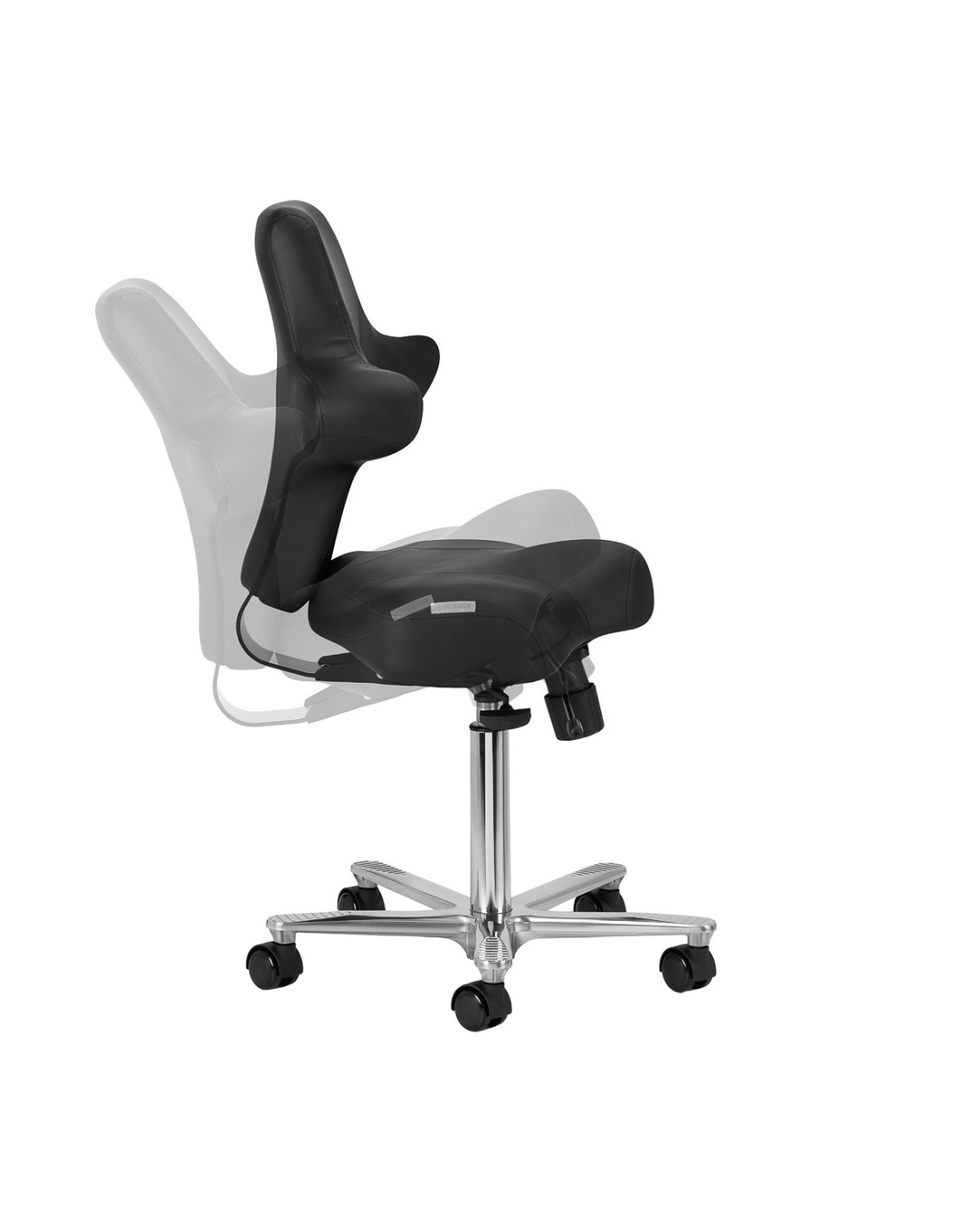 Krzesło kosmetyczne Azzurro Especial 152 czarne 