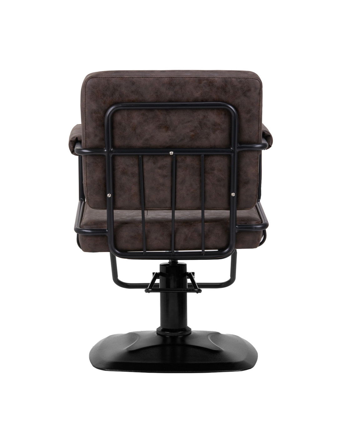 Gabbiano Catania Loft Old Leather Hairdressing Chair, Dark Brown {attributes}