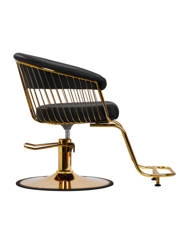 Hair system lille gold black hairdressing chair {attributes}