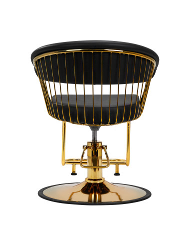 Hair system lille gold black hairdressing chair {attributes}
