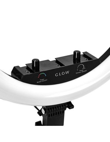 GLOW lamp pierścieniowa ring 18 RGB bsc ze statywem 45W 