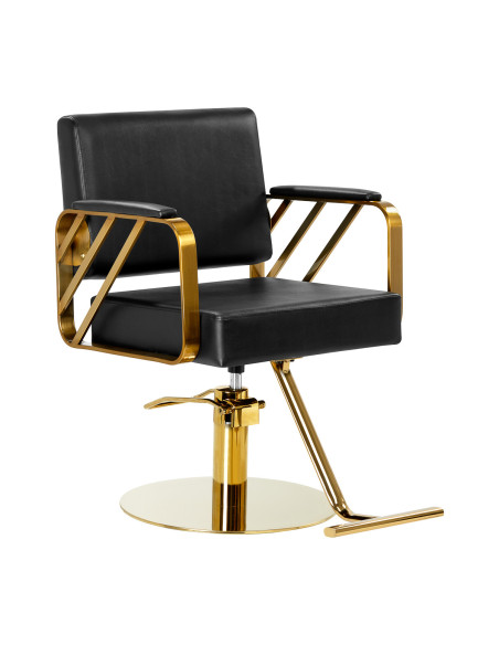 Gabbiano Genoa Gold Black Hairdressing Chair {attributes}