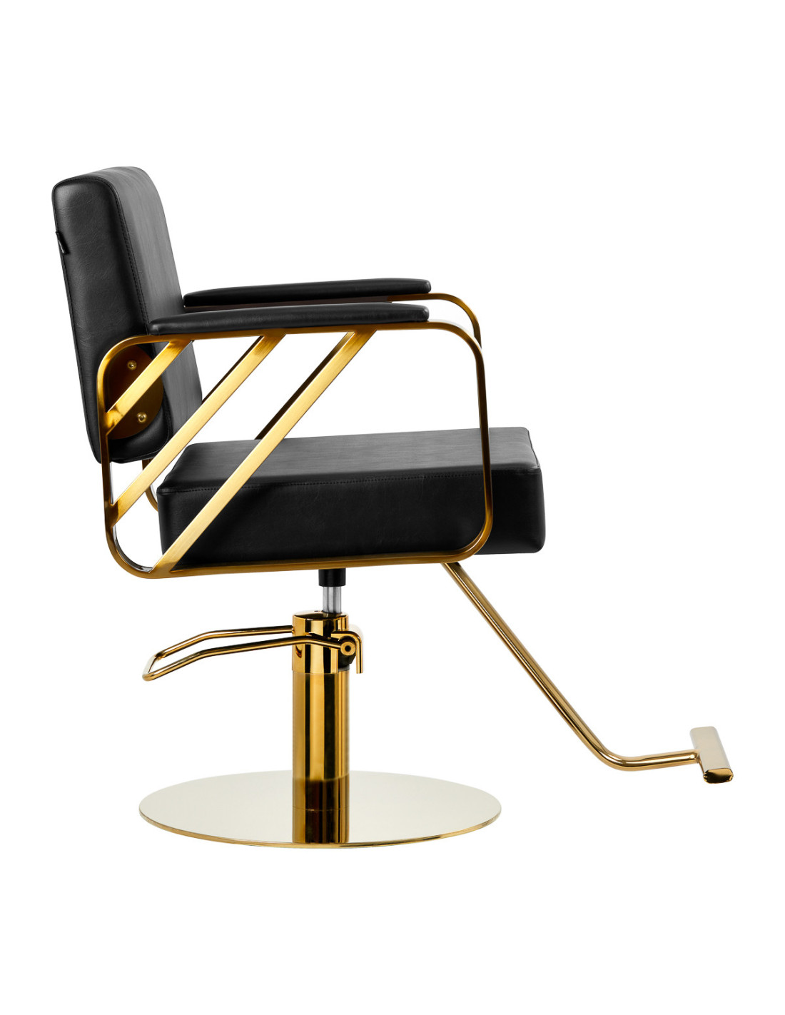 Gabbiano Genoa Gold Black Hairdressing Chair {attributes}