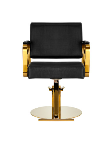 Gabbiano fotel fryzjerski Genua złoto czarny 