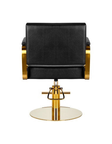 Gabbiano Genoa Gold Black Hairdressing Chair {attributes}