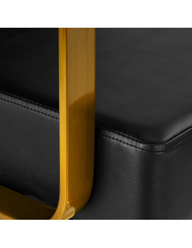 Gabbiano fotel fryzjerski Genua złoto czarny 