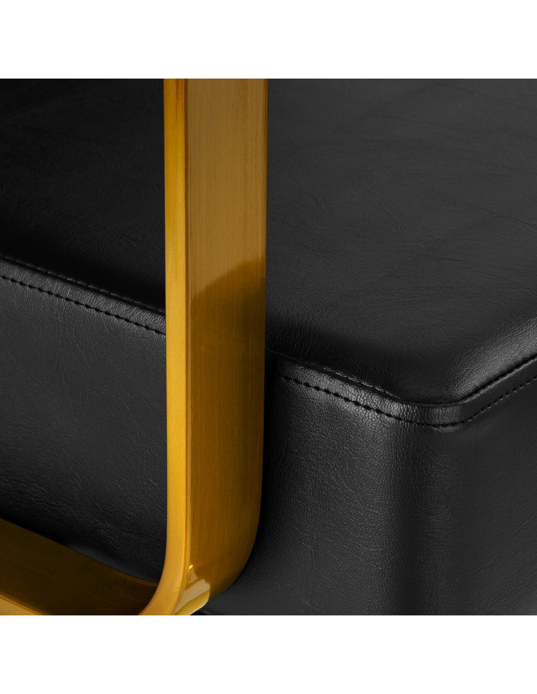 Gabbiano Genoa Gold Black Hairdressing Chair {attributes}