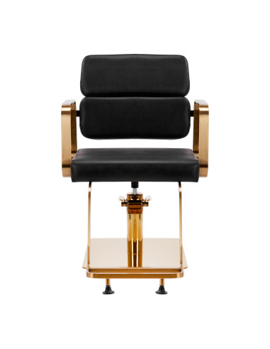 Gabbiano Porto Gold Black Hairdressing Chair {attributes}