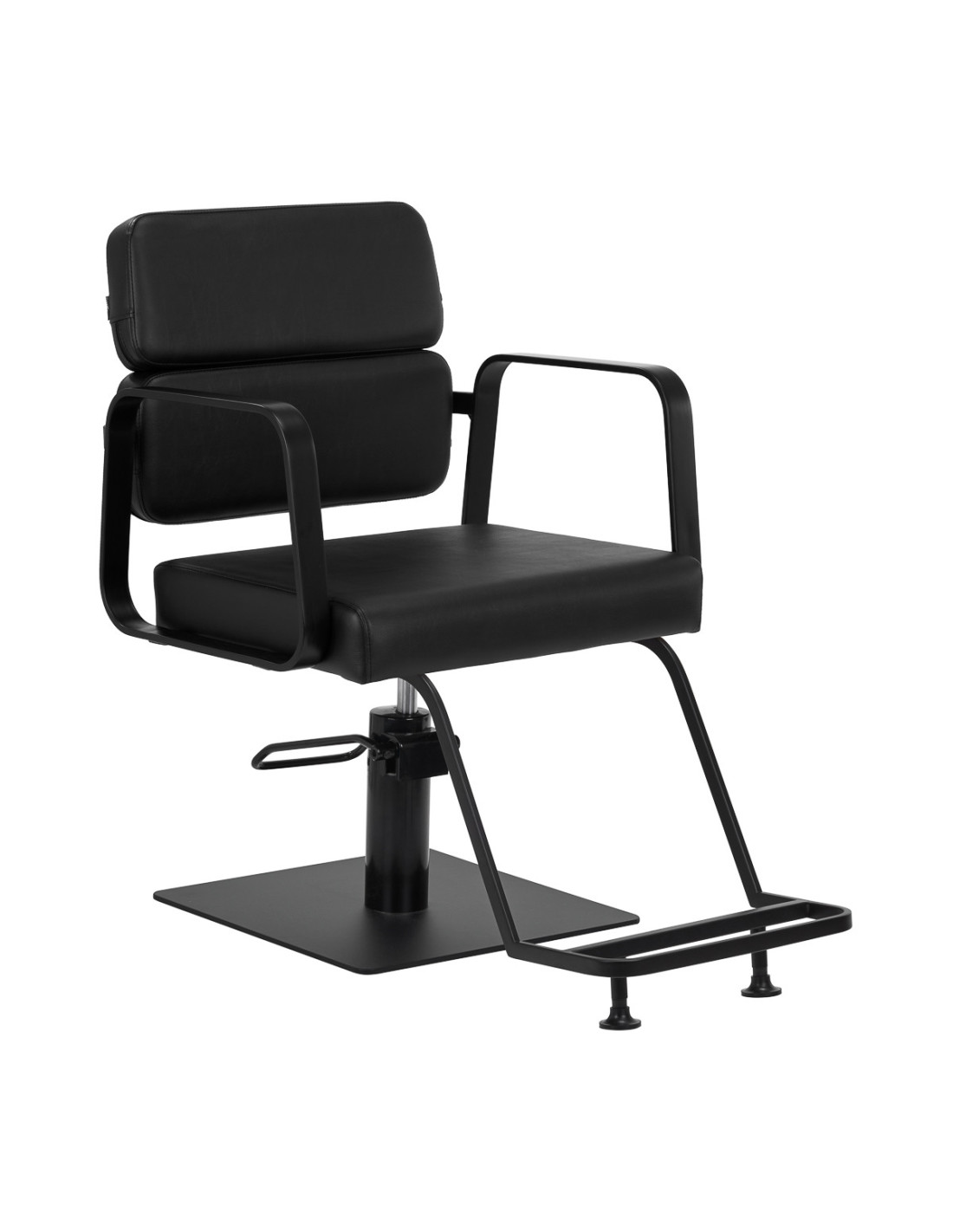 Gabbiano Porto Black and Black Hairdressing Chair {attributes}