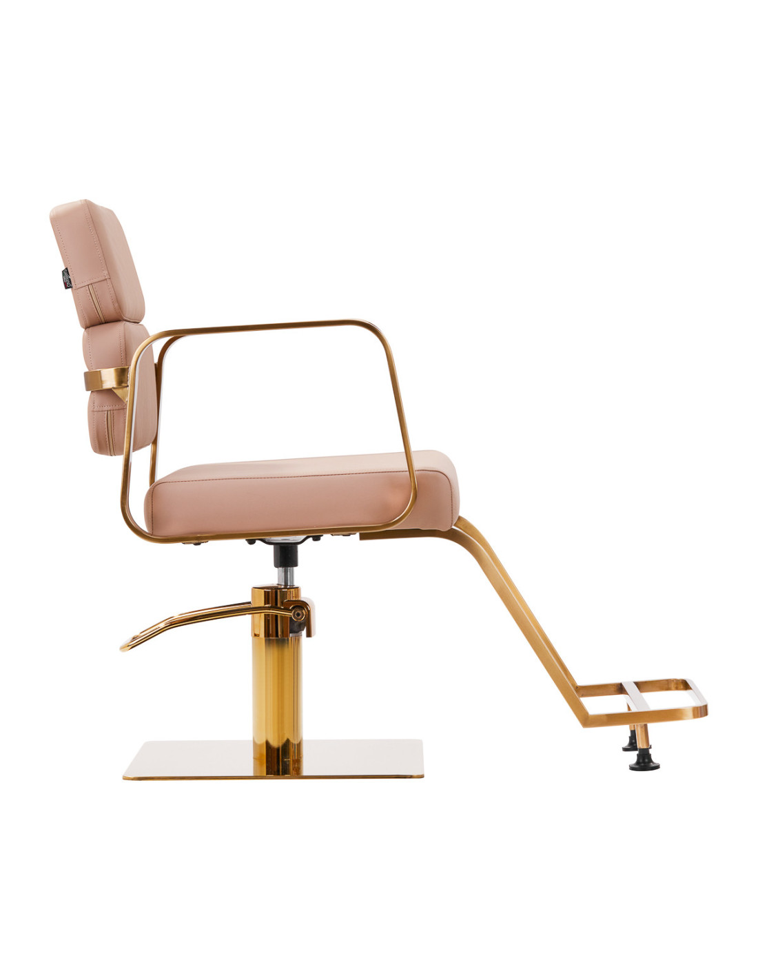 Gabbiano Porto Beige Gold Hairdressing Chair {attributes}