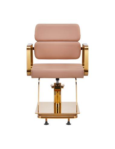 Gabbiano Porto Beige Gold Hairdressing Chair {attributes}