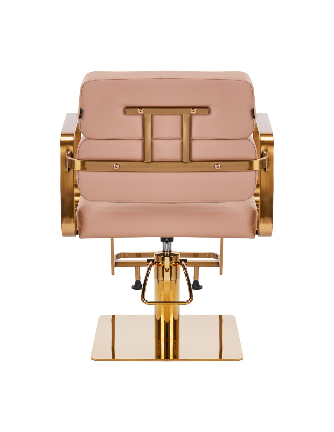 Gabbiano Porto Beige Gold Hairdressing Chair {attributes}