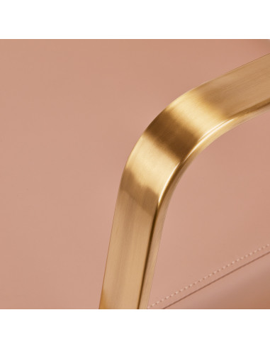  Chaise de coiffure gabbiano porto beige doré 