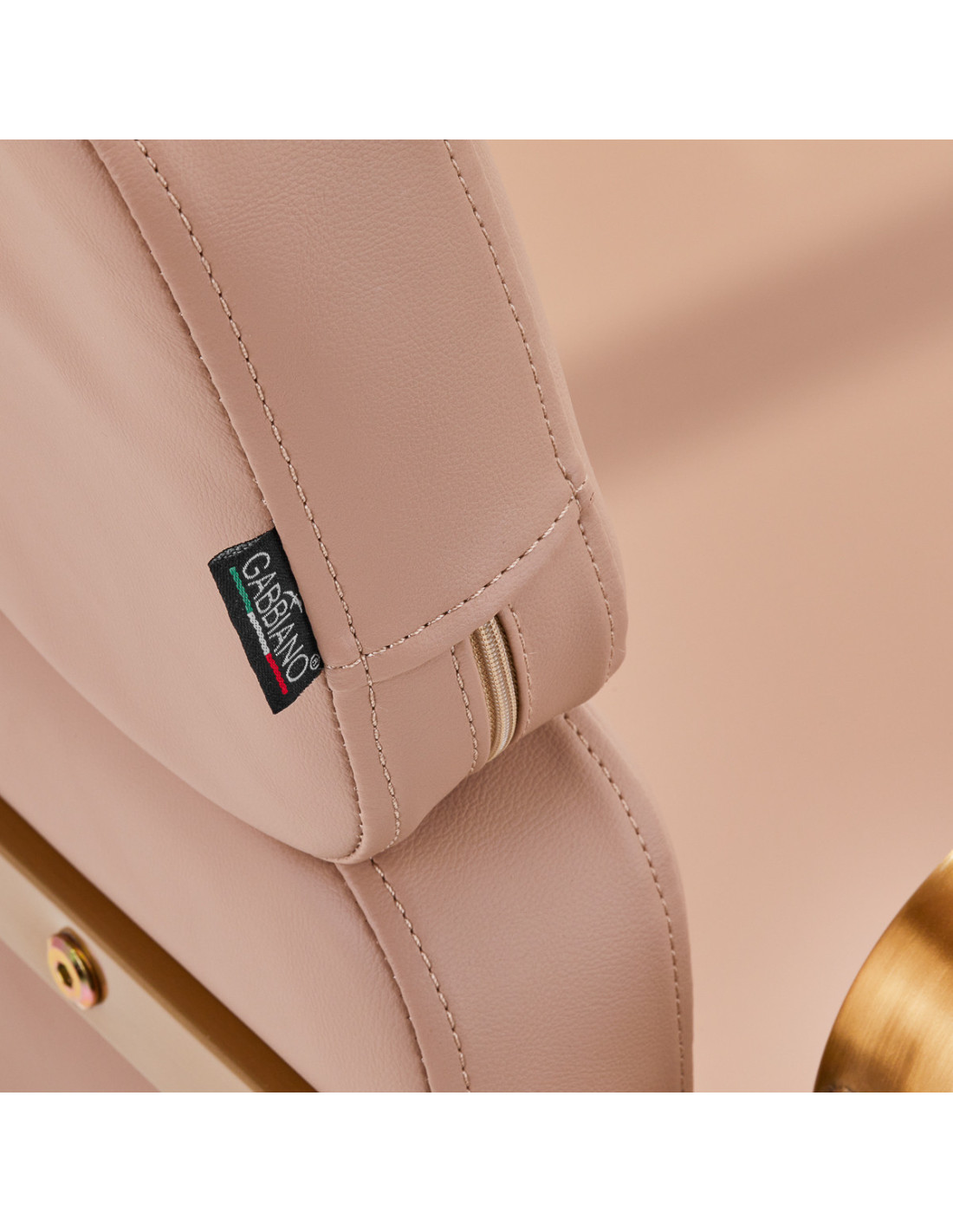  Chaise de coiffure gabbiano porto beige doré 