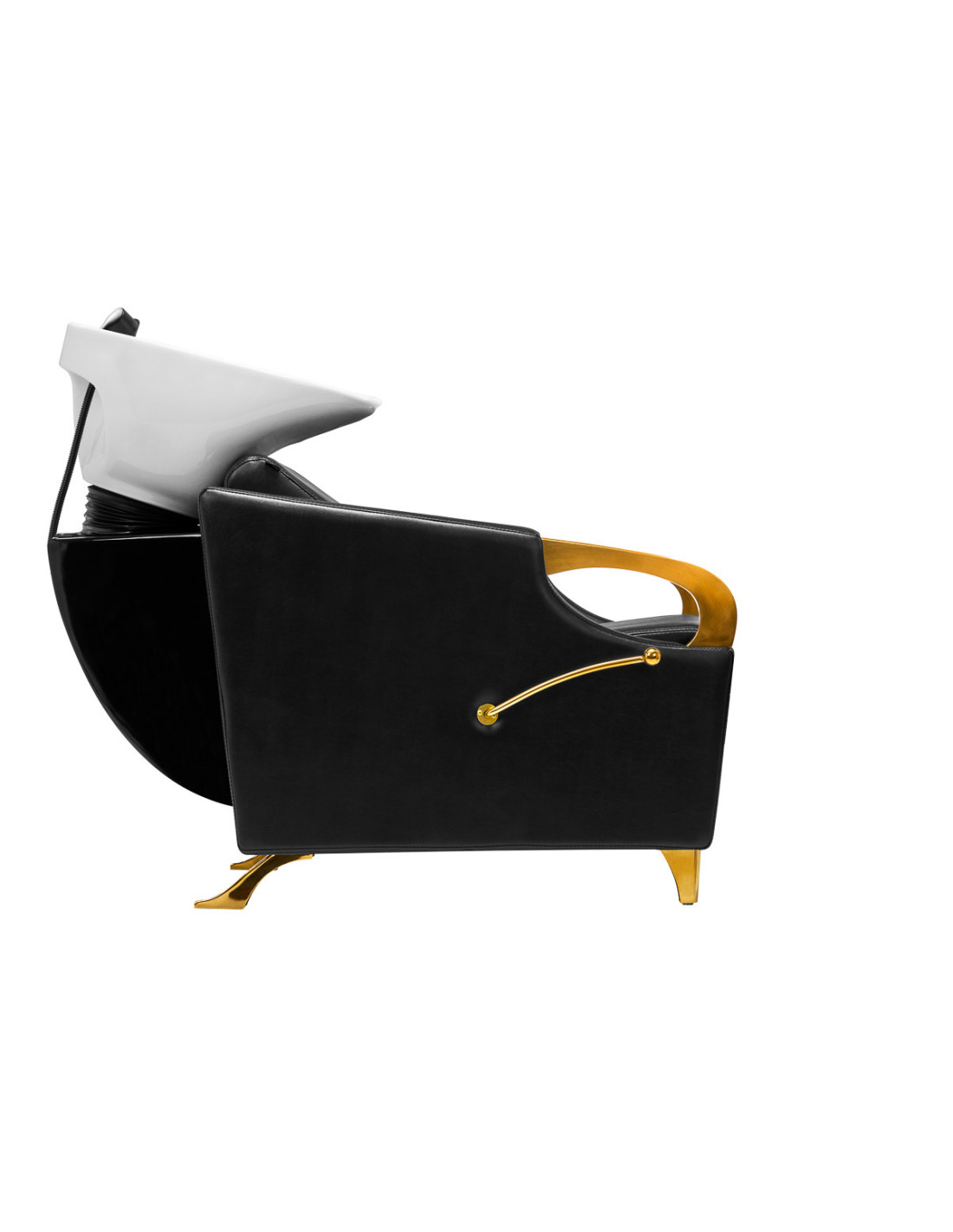 Bac a Shampoing Bac à shampoing Lavaggio or noir 