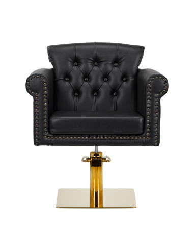  Chaise de coiffure gabbiano berlin, or, noir 