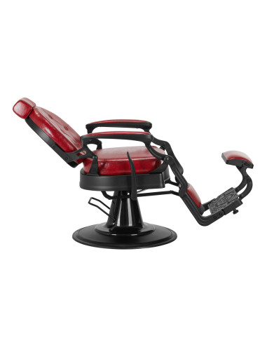 Fauteuil Barbier Cavalese Rouge – Élégance Rétro & Ergonomie Pro 