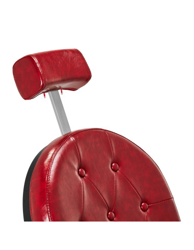 Fauteuil Barbier Cavalese Rouge – Élégance Rétro & Ergonomie Pro 