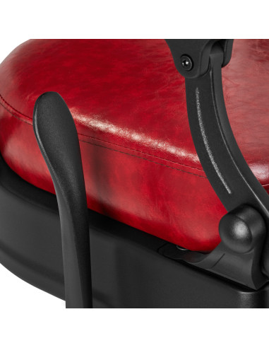 Cavalese Red Barber chair – Retro Elegance & Professional Ergonomics 