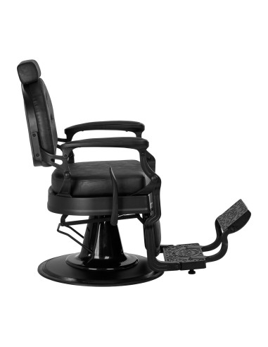 Fauteuil Barbier Cavalese Noir – Look Chesterfield & Confort Pro 