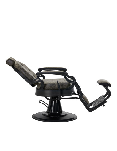 Cavalese Barber chair Old Green Leather – Retro Ambiance & Industrial Design 