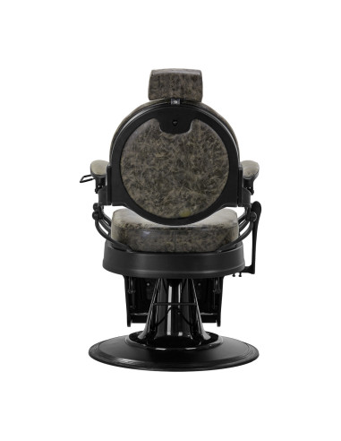 Cavalese Barber chair Old Green Leather – Retro Ambiance & Industrial Design 