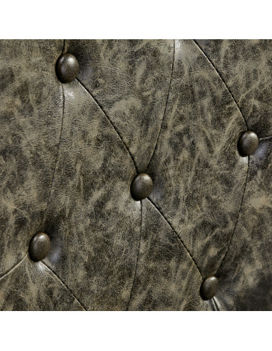 Cavalese kappersstoel oudgroen leer – Retro-ambiance en industrieel design