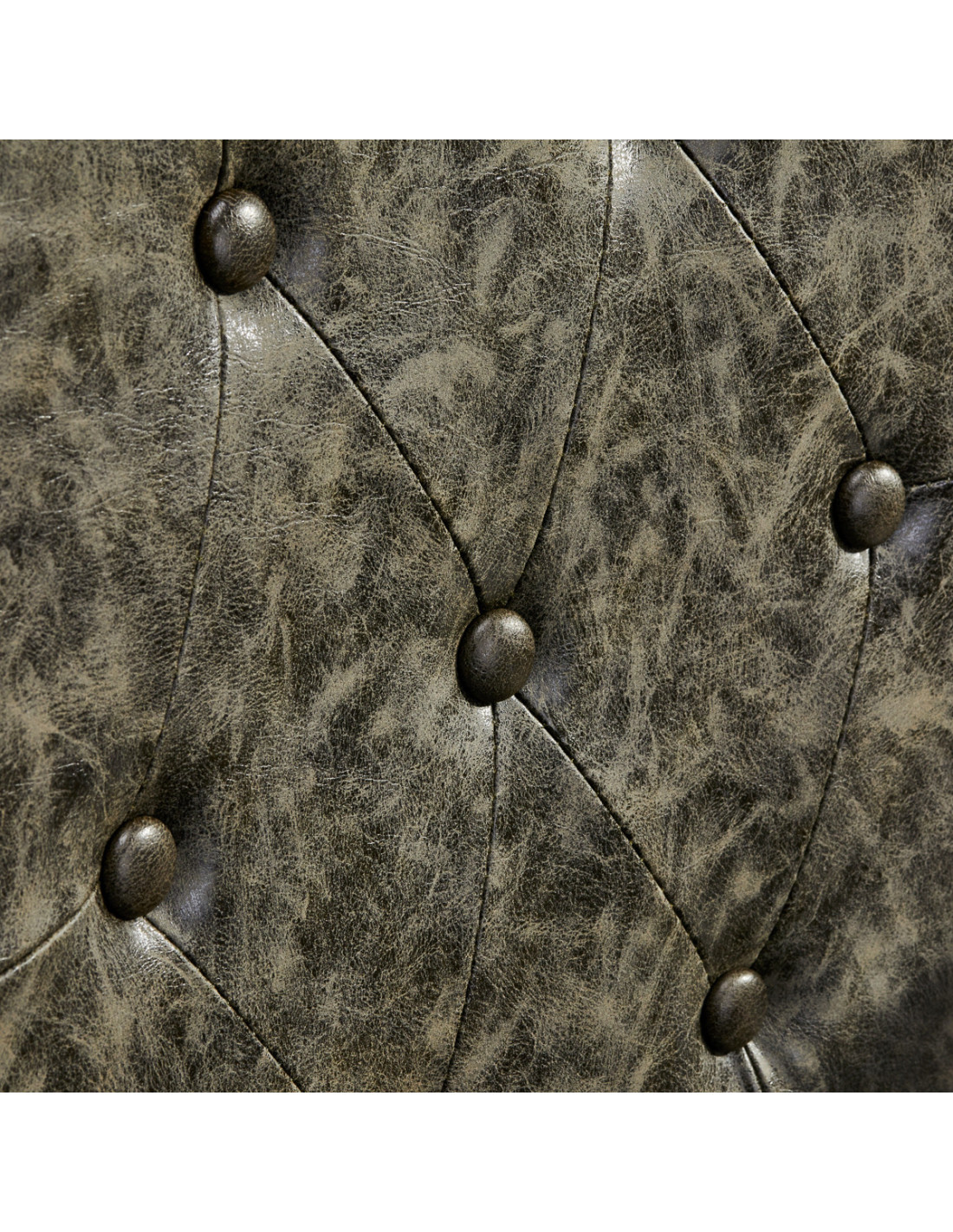 Sillón de barbero Cavalese de cuero verde antiguo: ambiente retro y diseño industrial