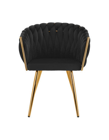 4Rico krzesło QS-GW06G aksamit czarne 