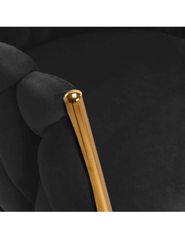 4Rico krzesło QS-GW06G aksamit czarne 