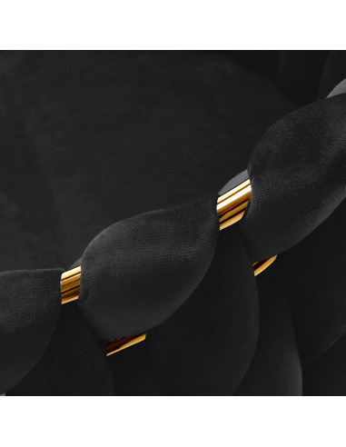 4Rico krzesło QS-GW06G aksamit czarne 