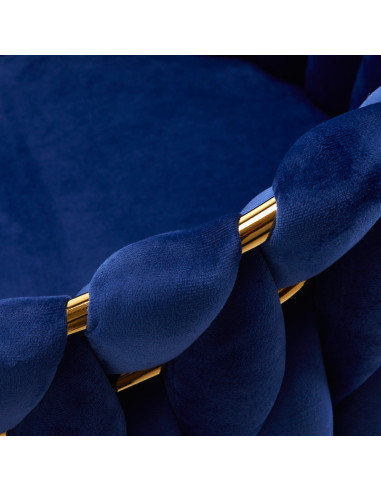 4Rico krzesło QS-GW06G aksamit granatowe 