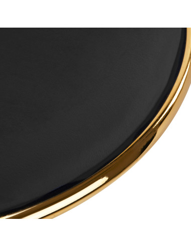 4Rico krzesło obrotowe QS-GW01G aksamit czarne 