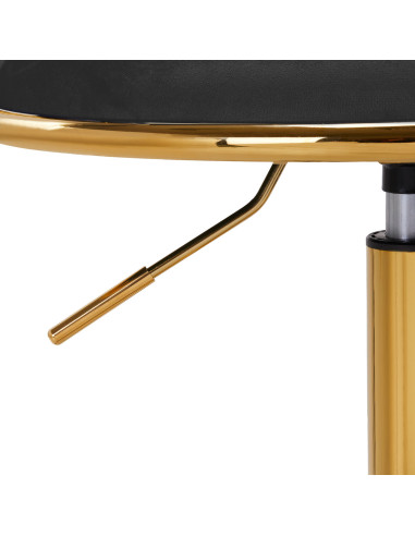 4Rico krzesło obrotowe QS-GW01G aksamit czarne 