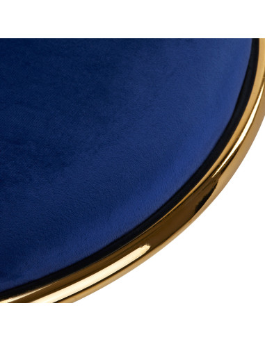 4Rico krzesło obrotowe QS-GW01G aksamit granatowe 