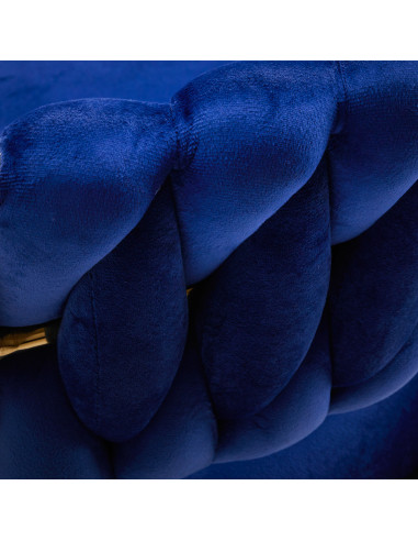 4Rico krzesło obrotowe QS-GW01G aksamit granatowe 