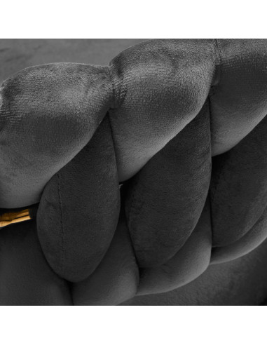 4Rico krzesło obrotowe QS-GW01G aksamit szare 