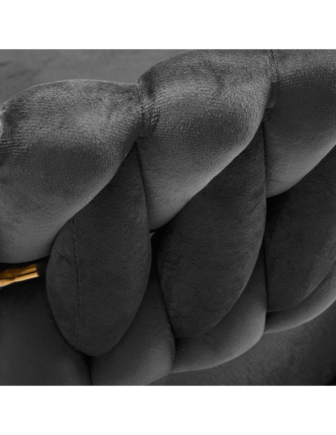 4Rico krzesło obrotowe QS-GW01G aksamit szare 