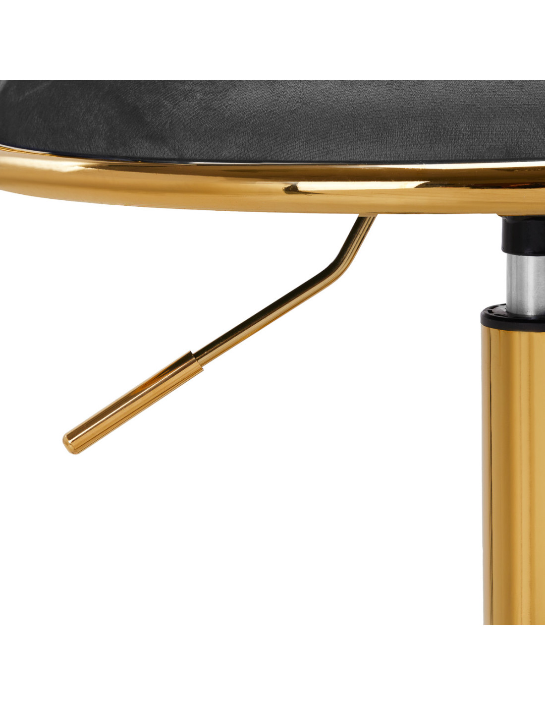 4Rico krzesło obrotowe QS-GW01G aksamit szare 