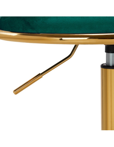 4Rico krzesło obrotowe QS-GW01G aksamit zielone 