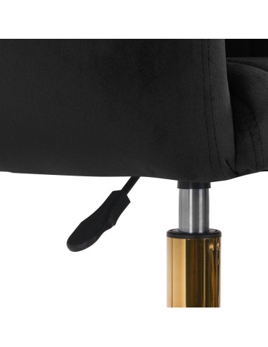 4Rico krzesło obrotowe QS-OF212G aksamit czarne 