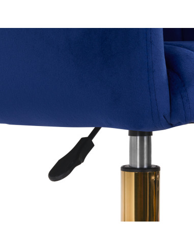 4Rico krzesło obrotowe QS-OF212G aksamit granatowe 